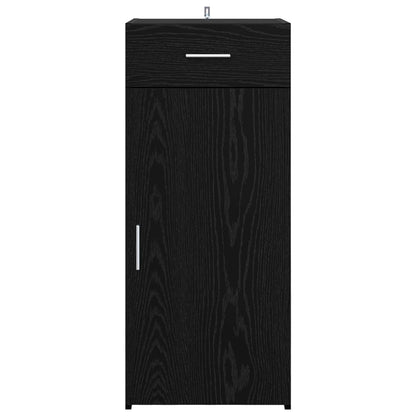 vidaXL Storage Cabinet Black Oak 40 x 42.5 x 93 cm Engineered Wood