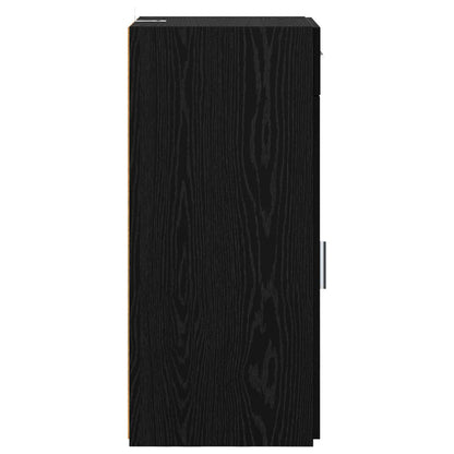vidaXL Storage Cabinet Black Oak 40 x 42.5 x 93 cm Engineered Wood