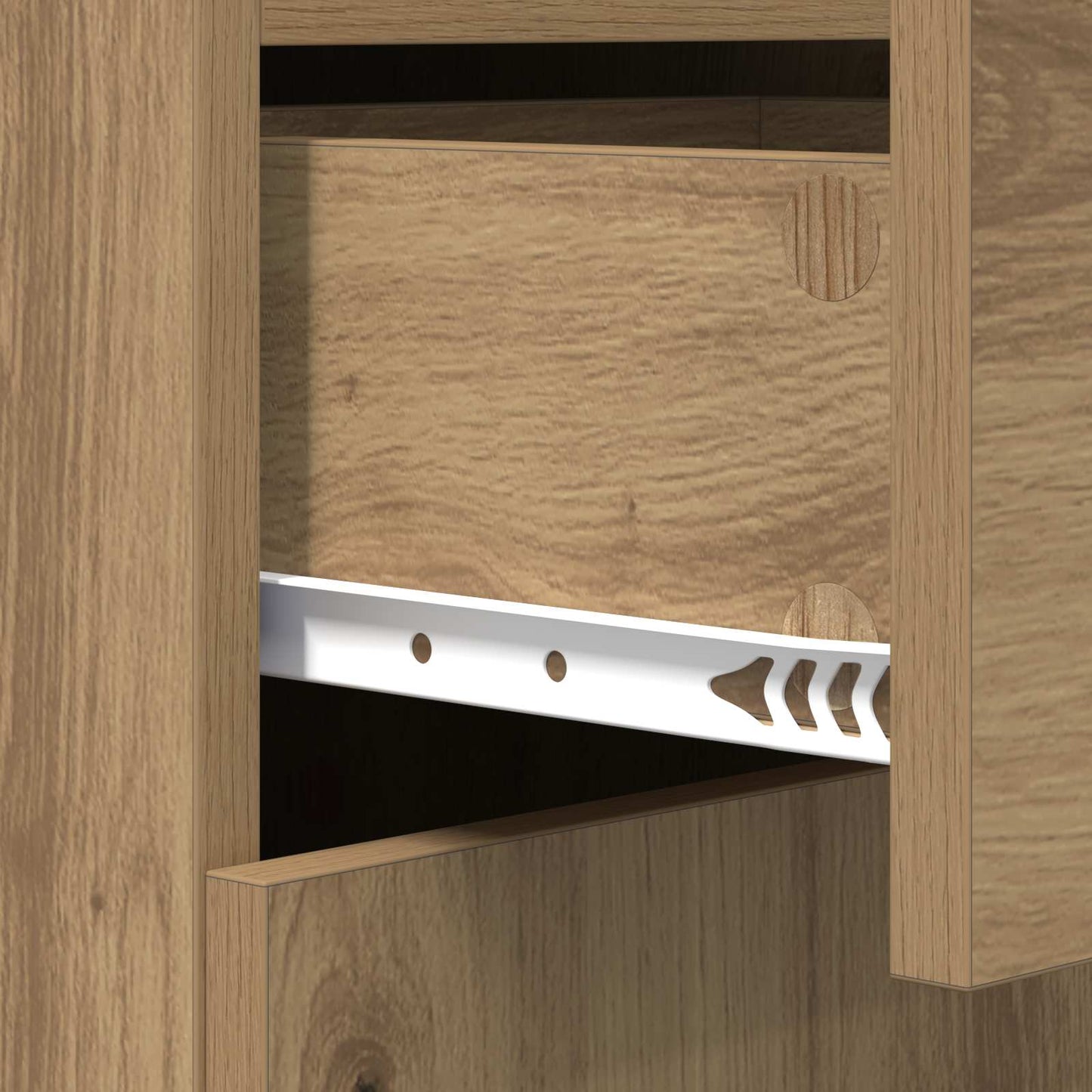 vidaXL Sideboard Artisan oak 45 x 42.5 x 93 cm Engineered Wood