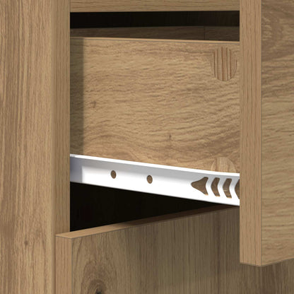 vidaXL Sideboard Artisan oak 45 x 42.5 x 93 cm Engineered Wood