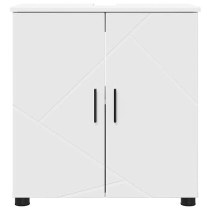vidaXL Bathroom Cabinet White 61 x 35 x 64 cm Engineered wood & Metal