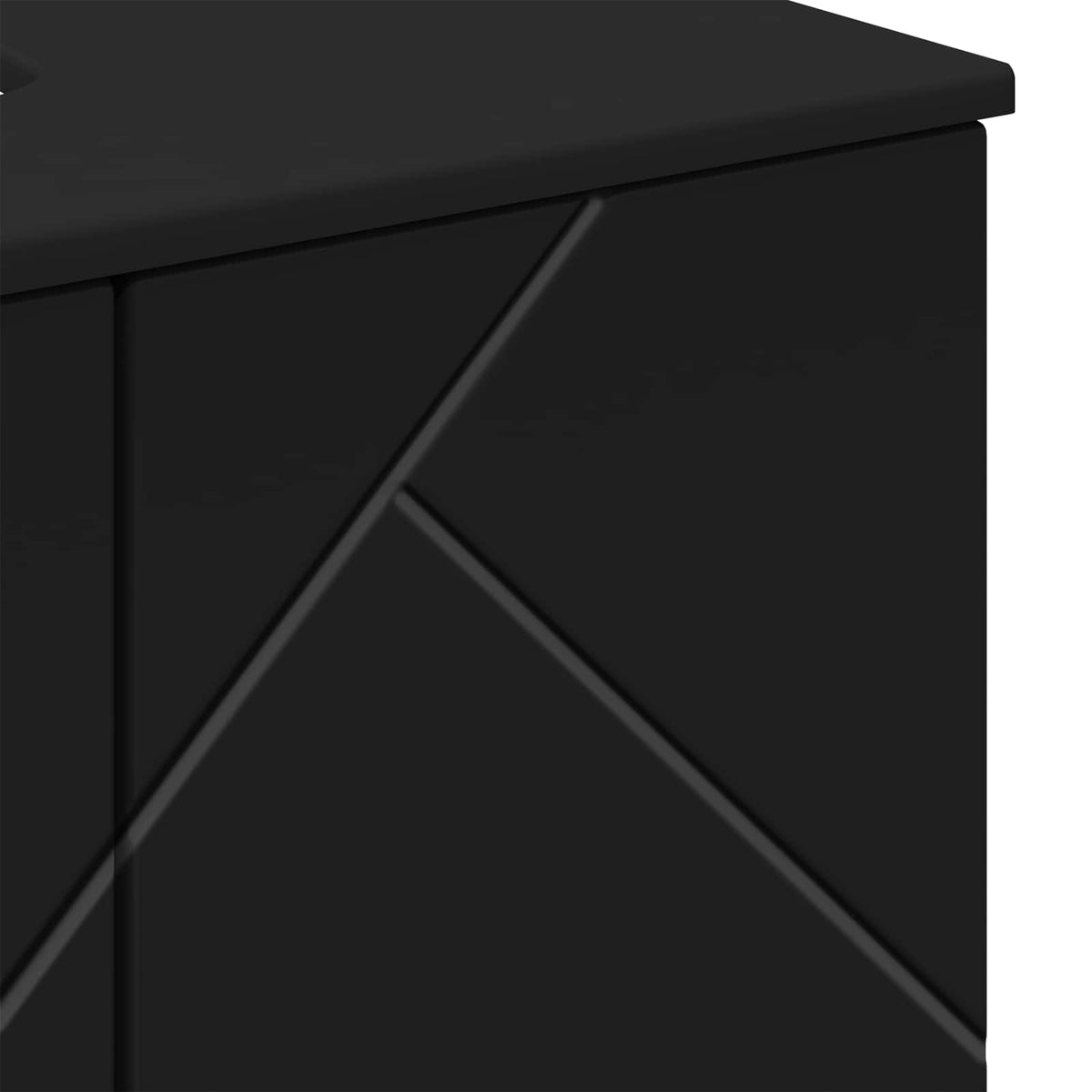 vidaXL Bathroom Cabinet Black 61 x 35 x 64 cm Engineered wood, Metal