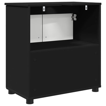vidaXL Bathroom Cabinet Black 61 x 35 x 64 cm Engineered wood, Metal