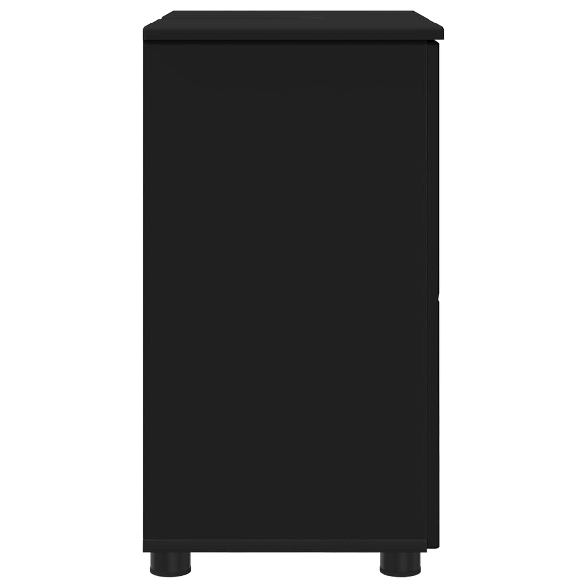 vidaXL Bathroom Cabinet Black 61 x 35 x 64 cm Engineered wood, Metal