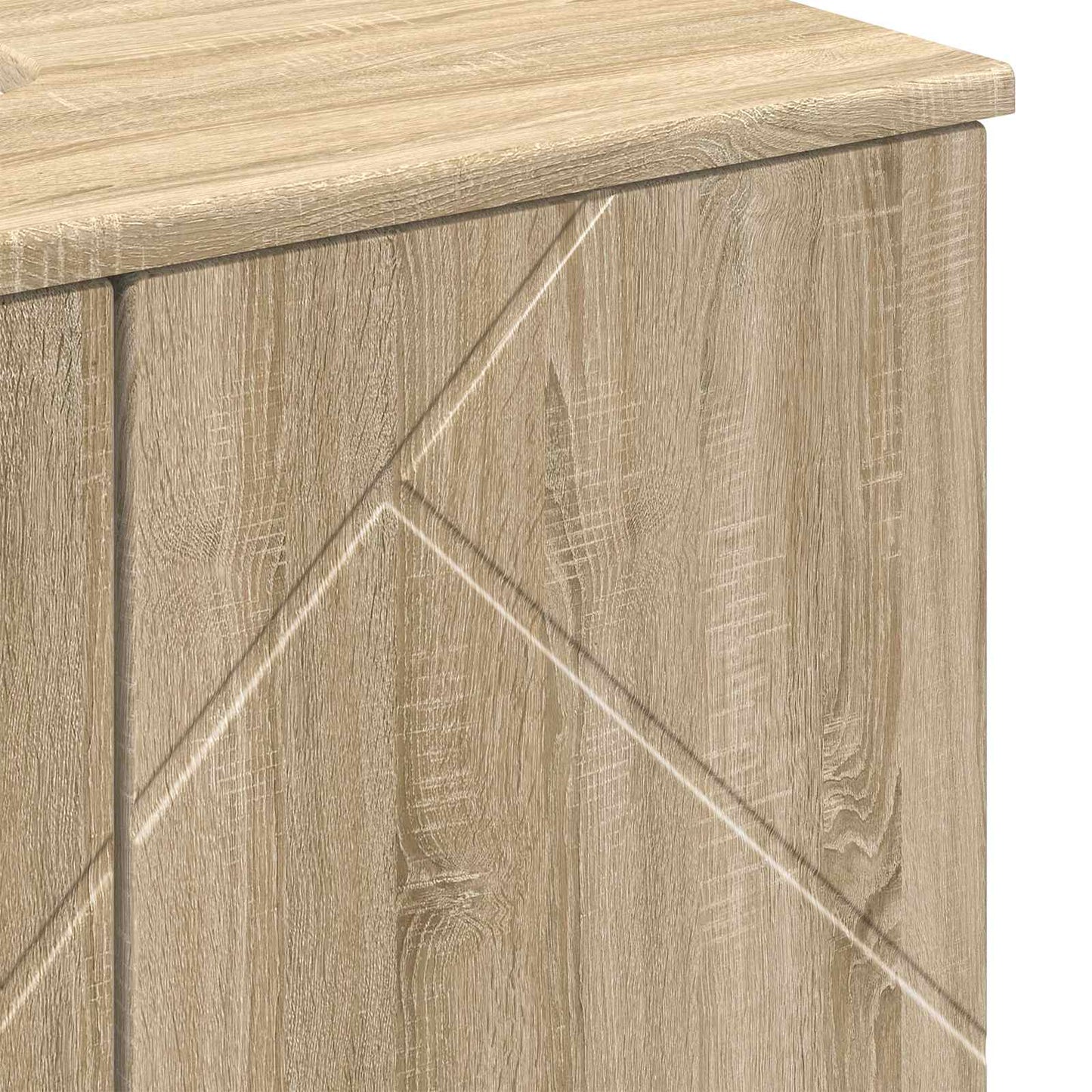 vidaXL Bathroom Cabinet with Storage Sonoma Oak 61 x 35 x 64 cm