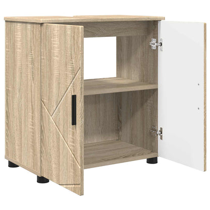 vidaXL Bathroom Cabinet with Storage Sonoma Oak 61 x 35 x 64 cm