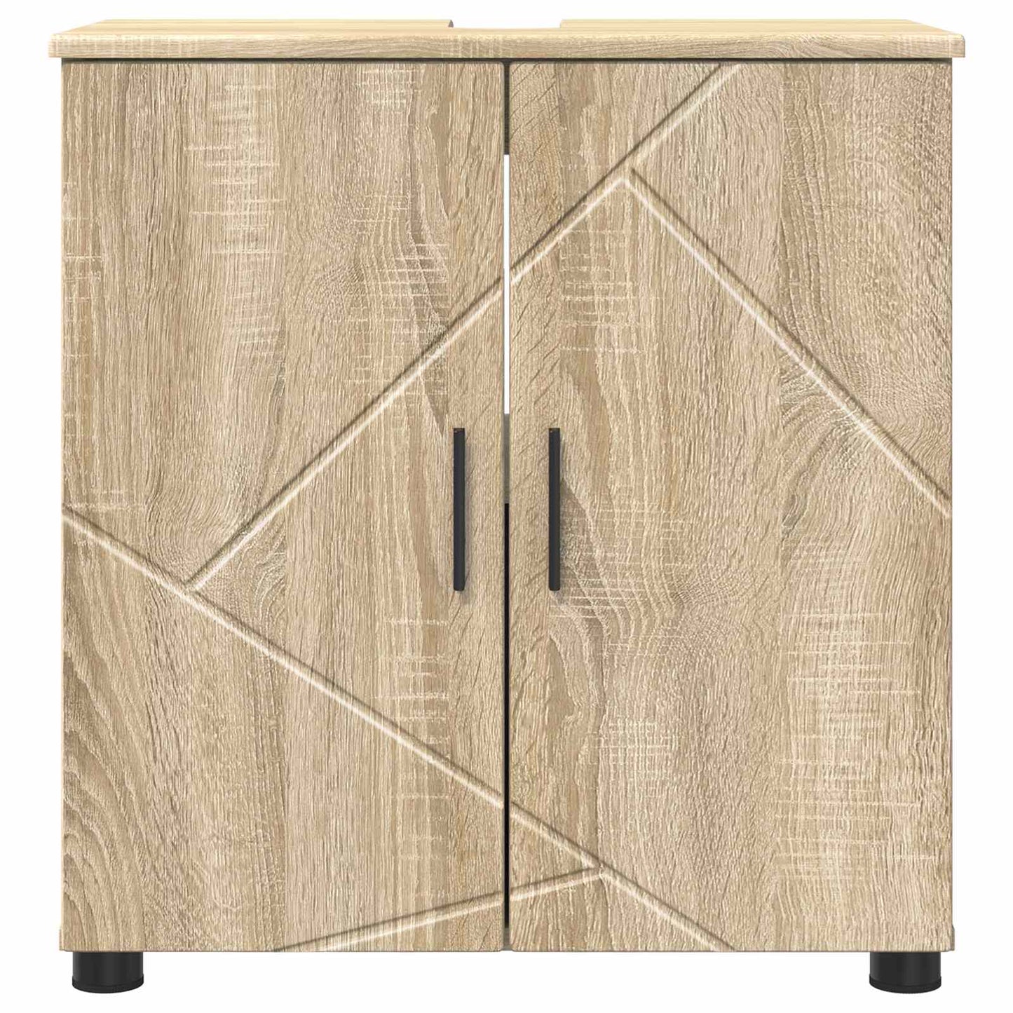 vidaXL Bathroom Cabinet with Storage Sonoma Oak 61 x 35 x 64 cm