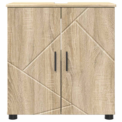 vidaXL Bathroom Cabinet with Storage Sonoma Oak 61 x 35 x 64 cm