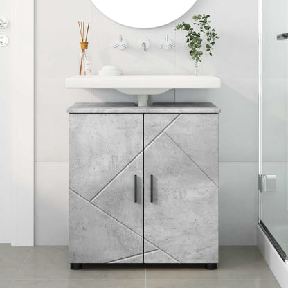 vidaXL Bathroom Cabinet with Storage Concrete Grey 61 x 35 x 64 cm