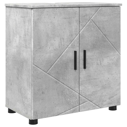 vidaXL Bathroom Cabinet Concrete Grey 61 x 35 x 64 cm