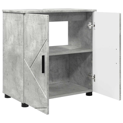 vidaXL Bathroom Cabinet with Storage Concrete Grey 61 x 35 x 64 cm