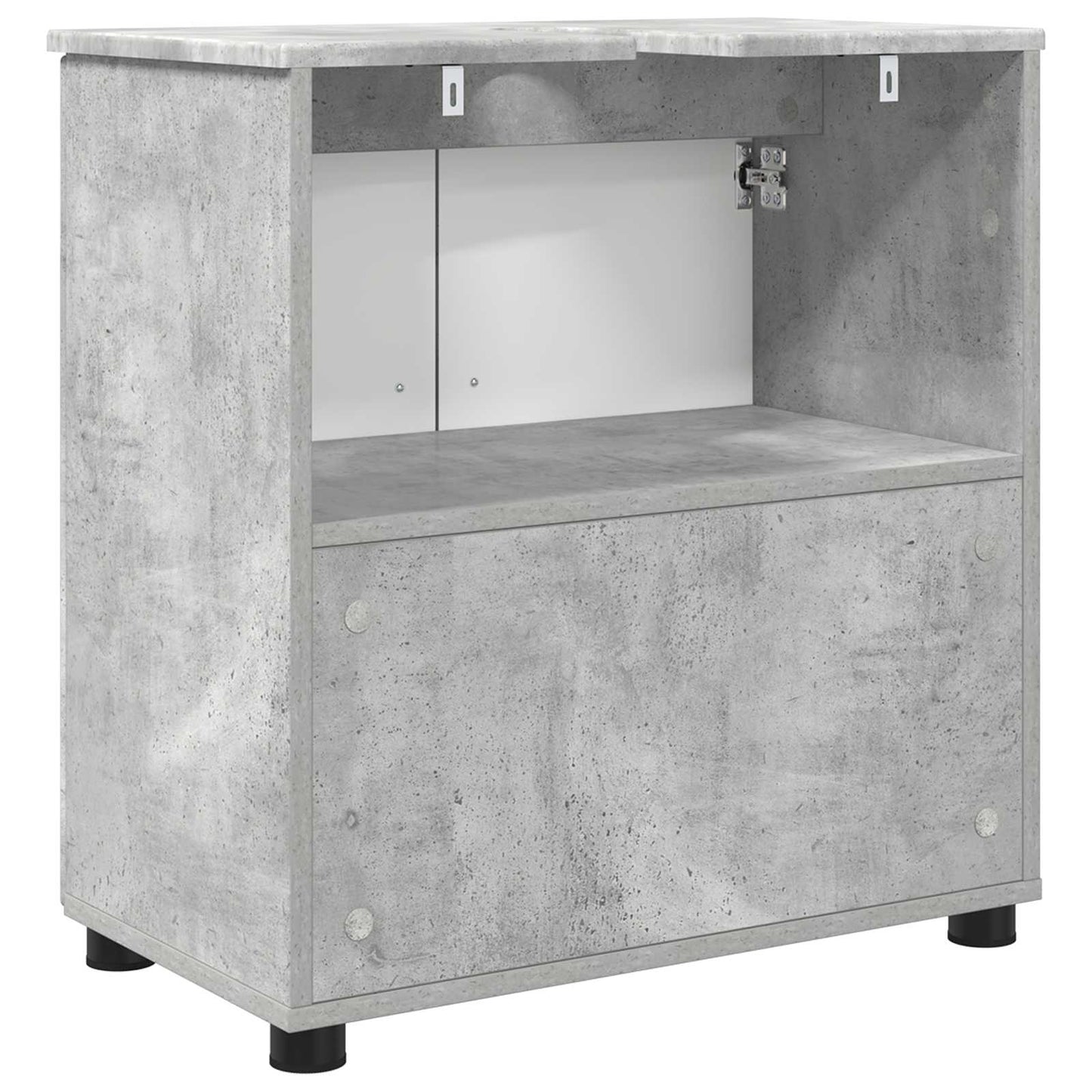 vidaXL Bathroom Cabinet Concrete Grey 61 x 35 x 64 cm