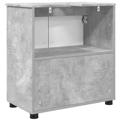 vidaXL Bathroom Cabinet Concrete Grey 61 x 35 x 64 cm