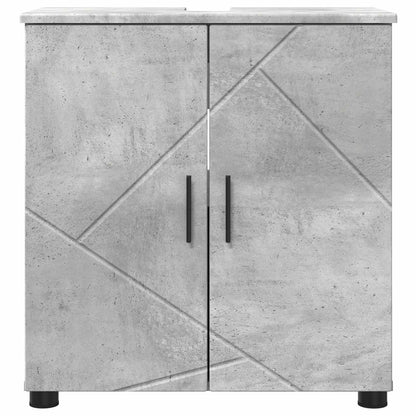 vidaXL Bathroom Cabinet with Storage Concrete Grey 61 x 35 x 64 cm