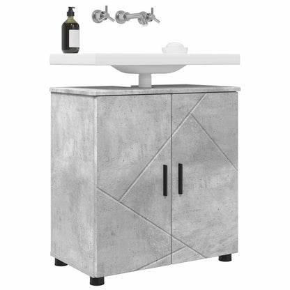 vidaXL Bathroom Cabinet with Storage Concrete Grey 61 x 35 x 64 cm
