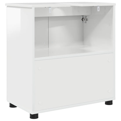 vidaXL Bathroom Cabinet with Storage High Gloss White 61 x 35 x 64 cm