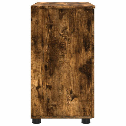 vidaXL Bathroom Cabinet Smoked Oak 61 x 35 x 64 cm