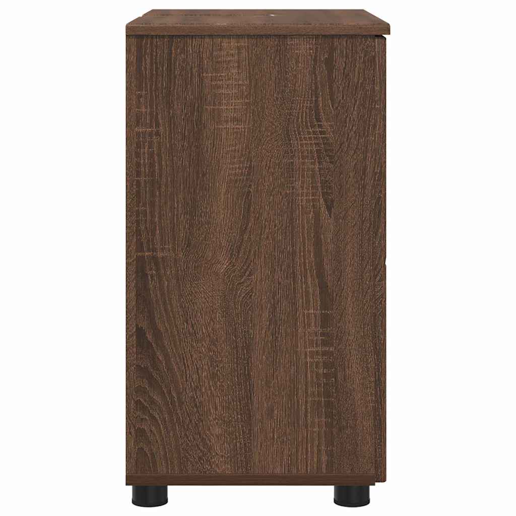 vidaXL Bathroom Cabinet with Storage Brown Oak 61 x 35 x 64 cm