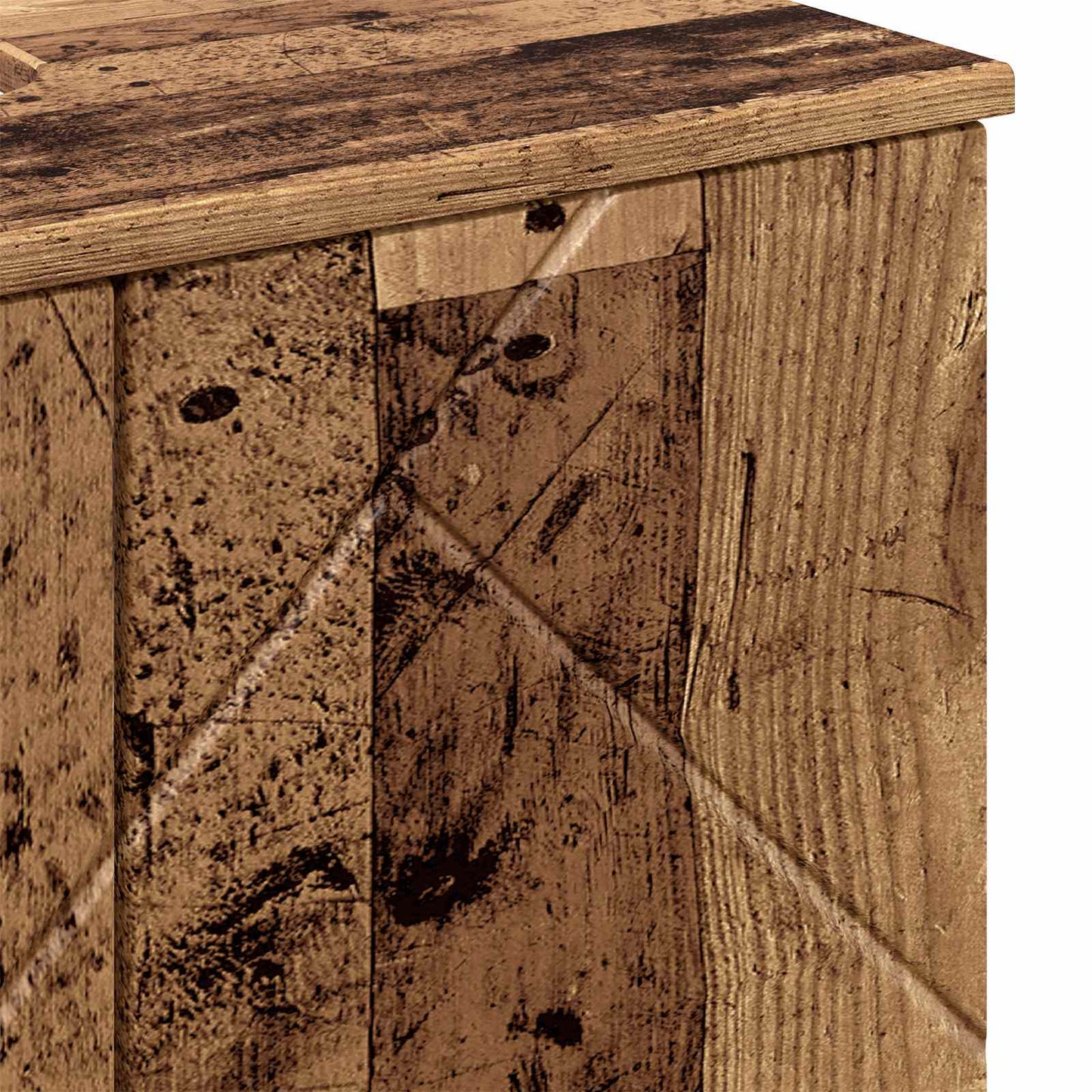 vidaXL Bathroom Cabinet with Storage Old Wood 61 x 35 x 64 cm