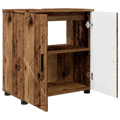 vidaXL Bathroom Cabinet with Storage Old Wood 61 x 35 x 64 cm
