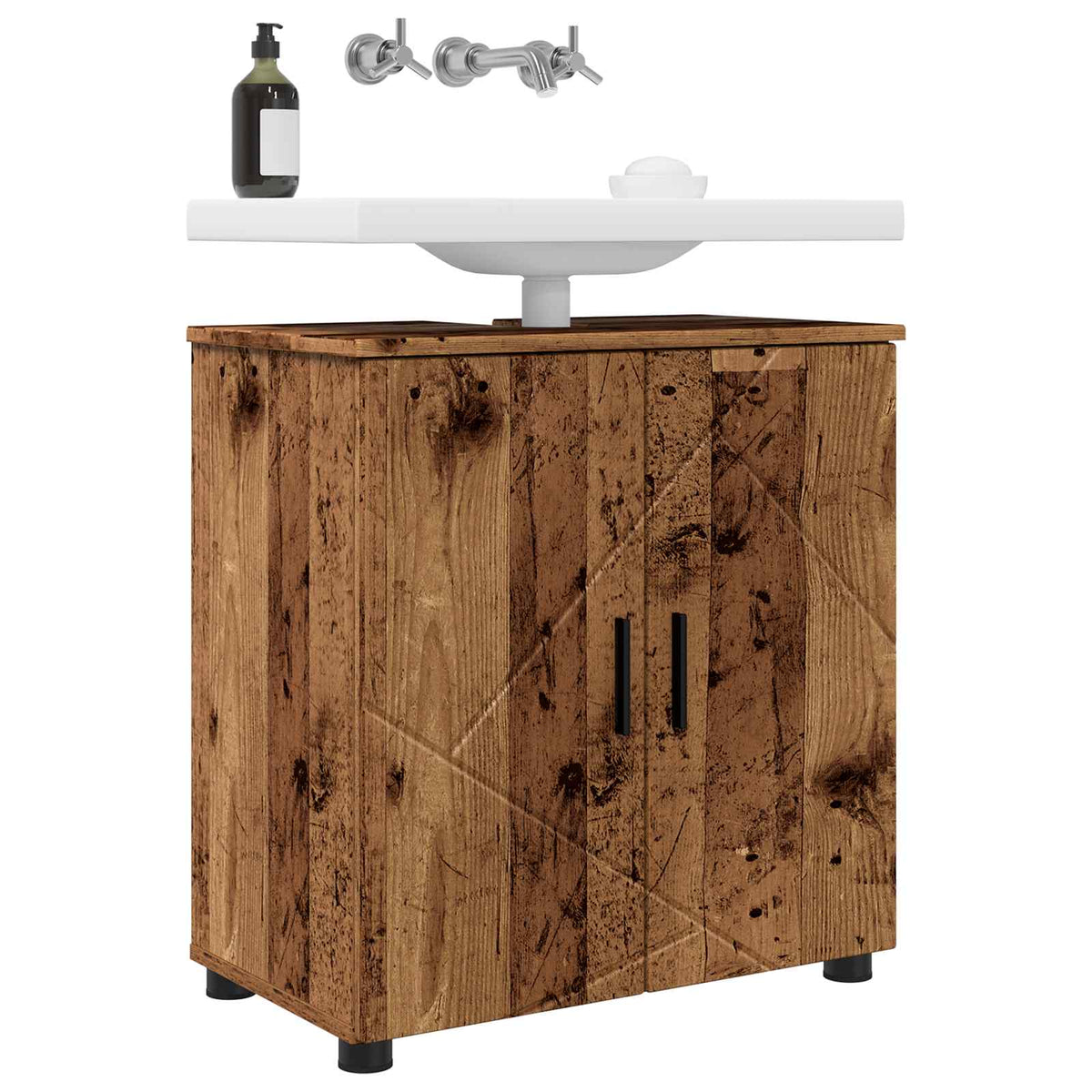 vidaXL Bathroom Cabinet Old Wood 61 x 35 x 64 cm