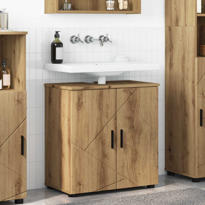 vidaXL Bathroom Cabinet with Storage Artisan Oak 61 x 35 x 64 cm