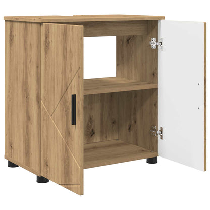 vidaXL Bathroom Cabinet with Storage Artisan Oak 61 x 35 x 64 cm