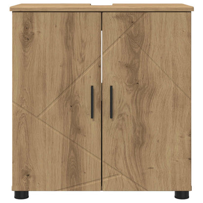 vidaXL Bathroom Cabinet with Storage Artisan Oak 61 x 35 x 64 cm