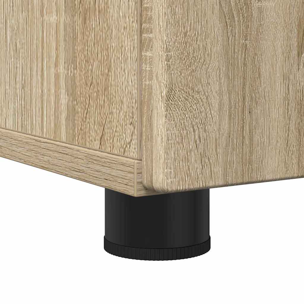 vidaXL Bathroom Cabinet with Drawer Sonoma Oak 76.5 x 35 x 64 cm