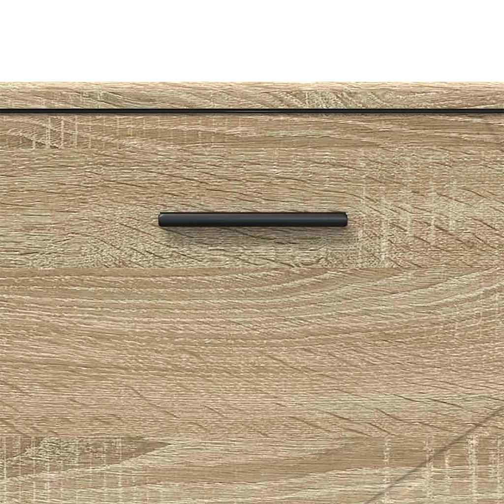 vidaXL Bathroom Cabinet with Drawer Sonoma Oak 76.5 x 35 x 64 cm