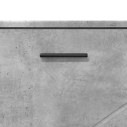vidaXL Bathroom Cabinet with Drawer Concrete Grey 76.5 x 35 x 64 cm