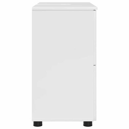 vidaXL Bathroom Cabinet with Drawer High Gloss White 76.5 x 35 x 64 cm