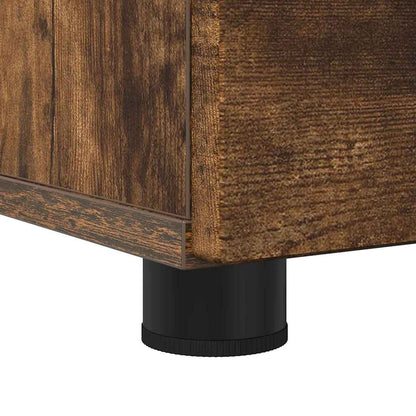 vidaXL Bathroom Cabinet with Drawer Smoked Oak 76.5 x 35 x 64 cm