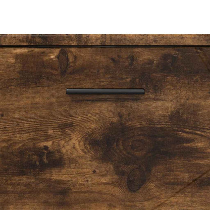 vidaXL Bathroom Cabinet with Drawer Smoked Oak 76.5 x 35 x 64 cm