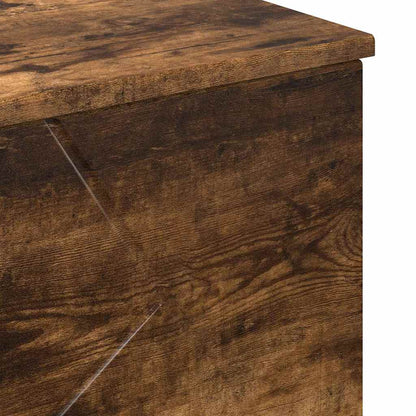 vidaXL Bathroom Cabinet with Drawer Smoked Oak 76.5 x 35 x 64 cm