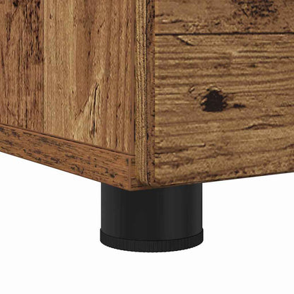 vidaXL Bathroom Cabinet with Drawer Old Wood 76.5 x 35 x 64 cm