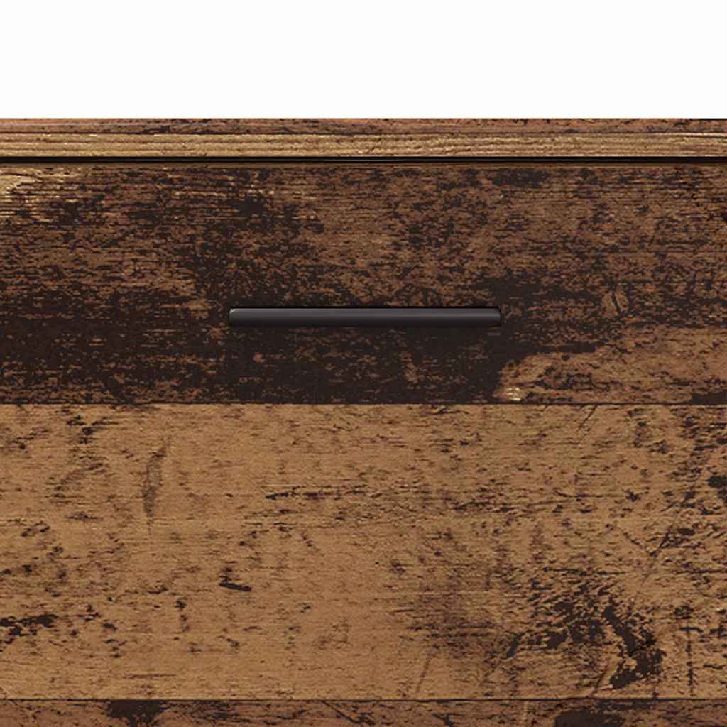 vidaXL Bathroom Cabinet with Drawer Old Wood 76.5 x 35 x 64 cm