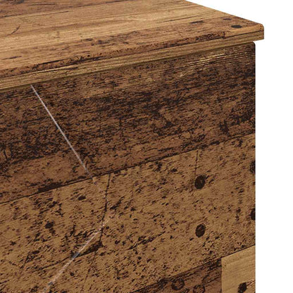 vidaXL Bathroom Cabinet with Drawer Old Wood 76.5 x 35 x 64 cm