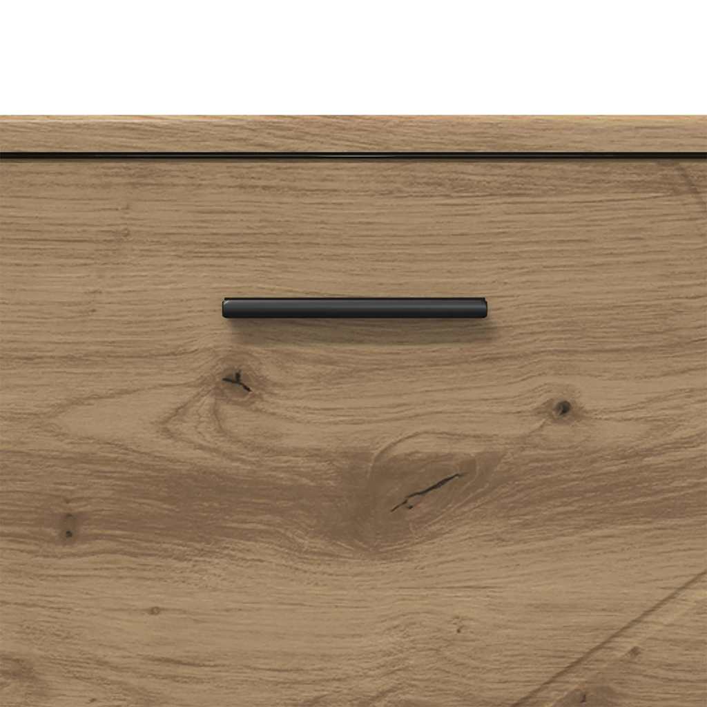 vidaXL Bathroom Cabinet with Drawer Artisan Oak 76.5 x 35 x 64 cm