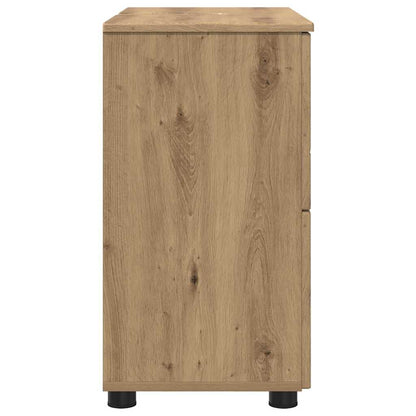 vidaXL Bathroom Cabinet with Drawer Artisan Oak 76.5 x 35 x 64 cm