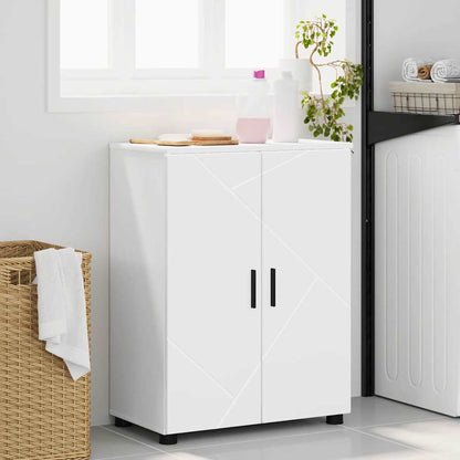 vidaXL Bathroom Cabinet White 60 x 35 x 80 cm Engineered wood & Metal