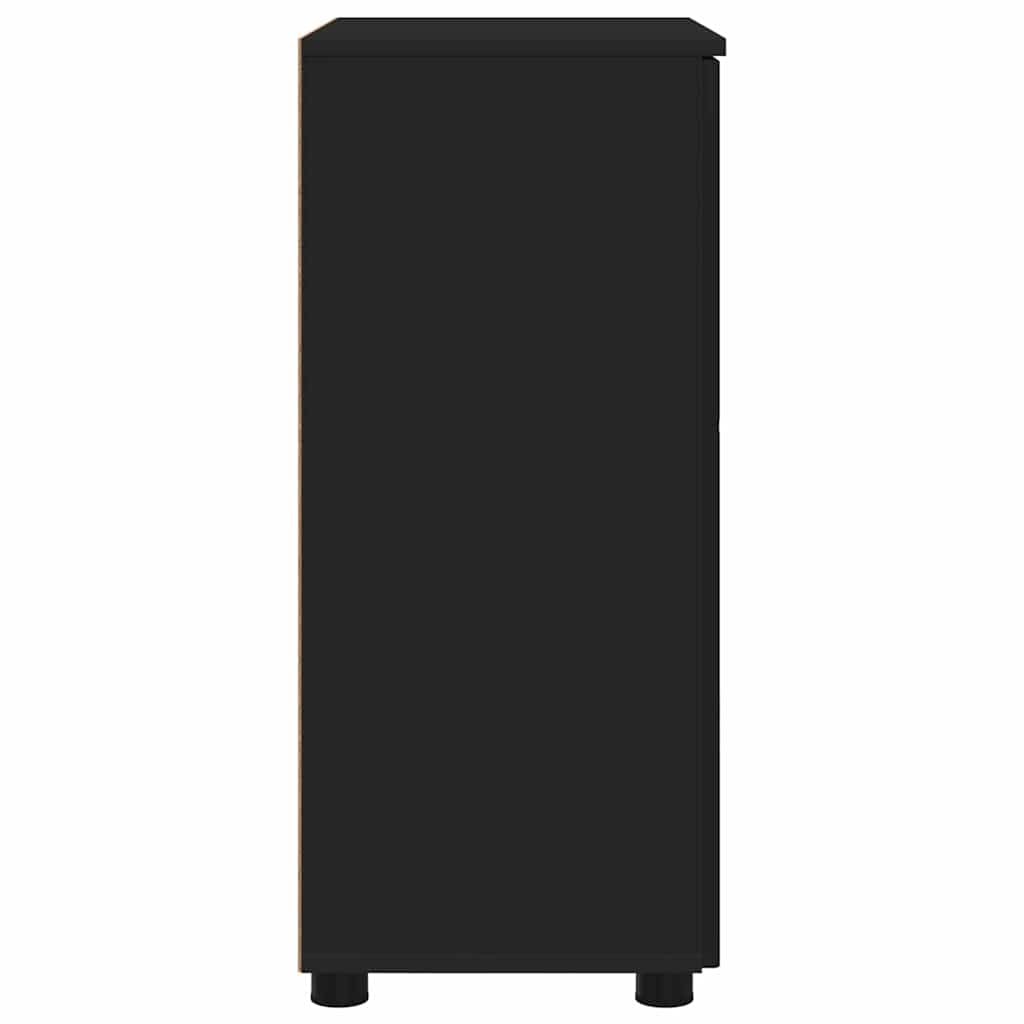 vidaXL Bathroom Cabinet Black 60 x 35 x 80 cm Engineered wood & Metal
