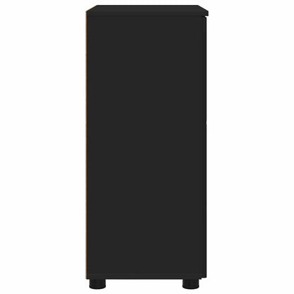 vidaXL Bathroom Cabinet Black 60 x 35 x 80 cm Engineered wood & Metal
