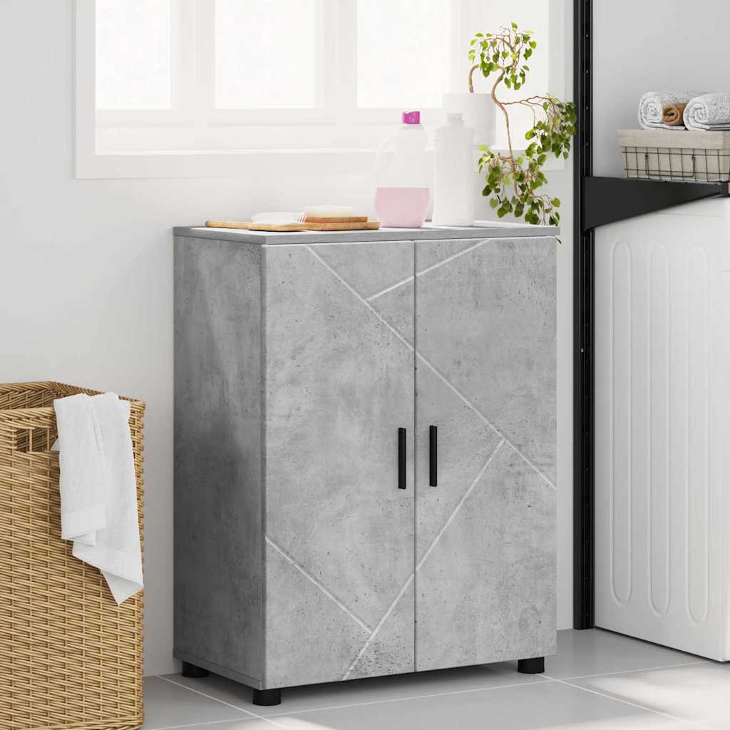 vidaXL Bathroom Cabinet Concrete Grey 60 x 35 x 80 cm