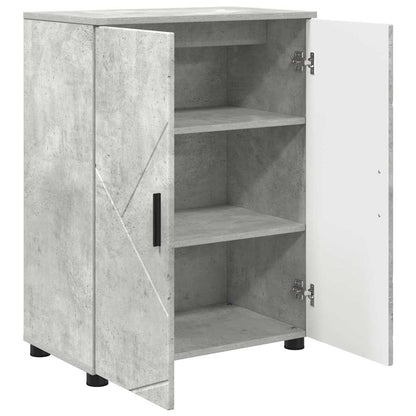 vidaXL Bathroom Cabinet Concrete Grey 60 x 35 x 80 cm