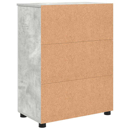 vidaXL Bathroom Cabinet Concrete Grey 60 x 35 x 80 cm