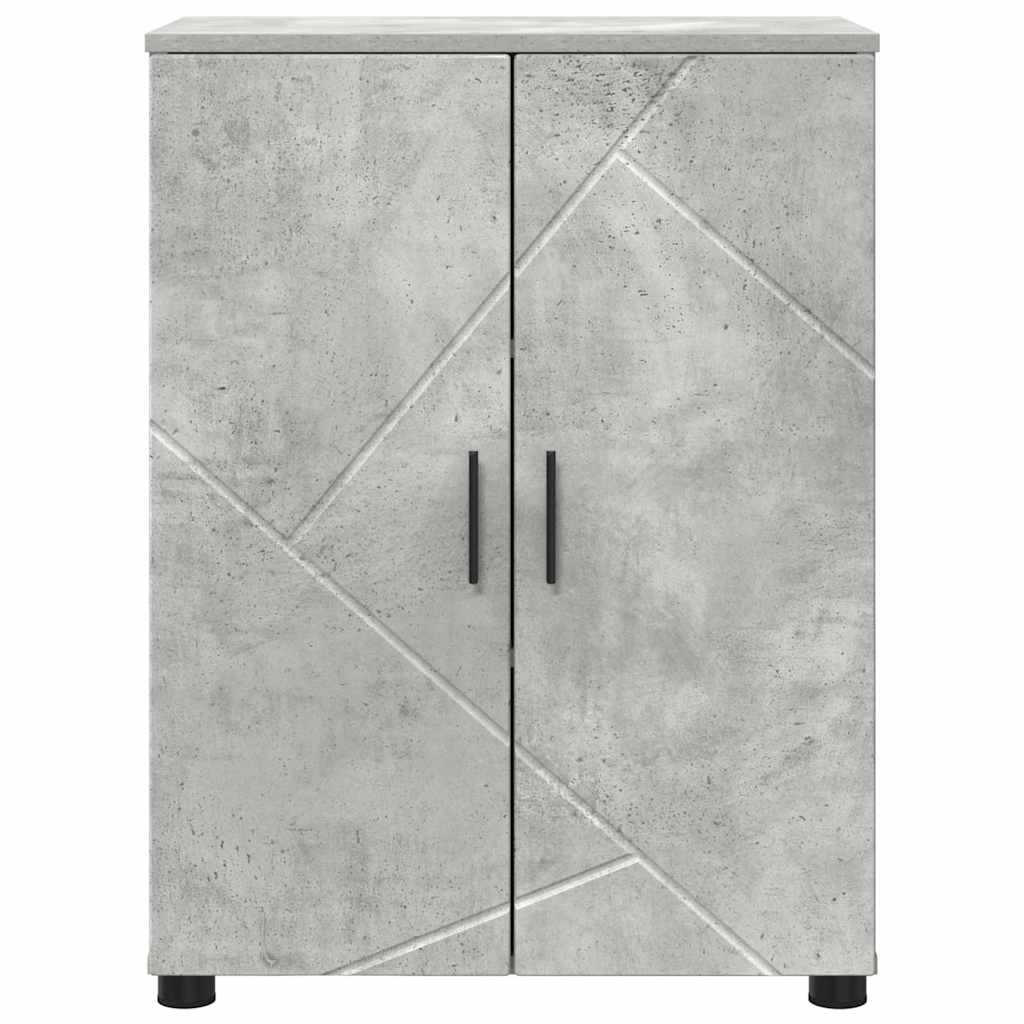 vidaXL Bathroom Cabinet Concrete Grey 60 x 35 x 80 cm