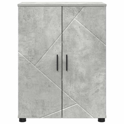 vidaXL Bathroom Cabinet Concrete Grey 60 x 35 x 80 cm