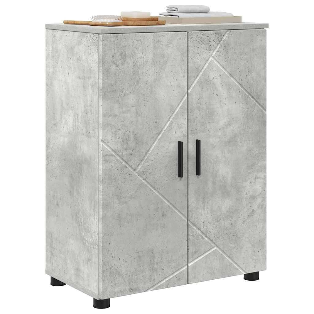 vidaXL Bathroom Cabinet Concrete Grey 60 x 35 x 80 cm