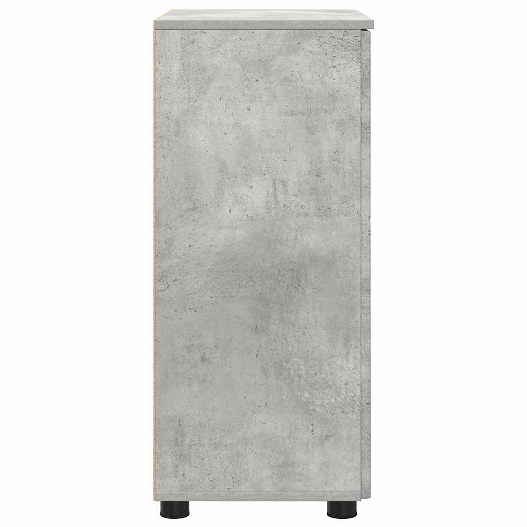 vidaXL Bathroom Cabinet Concrete Grey 60 x 35 x 80 cm